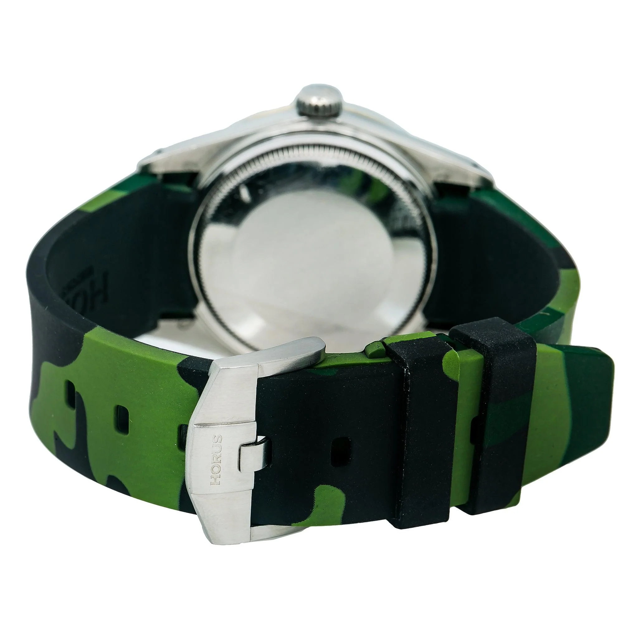 Rolex Datejust 36MM 16014 Green Diamond Dial Diamond Bezel Green Camo Rubber Strap - Image 6