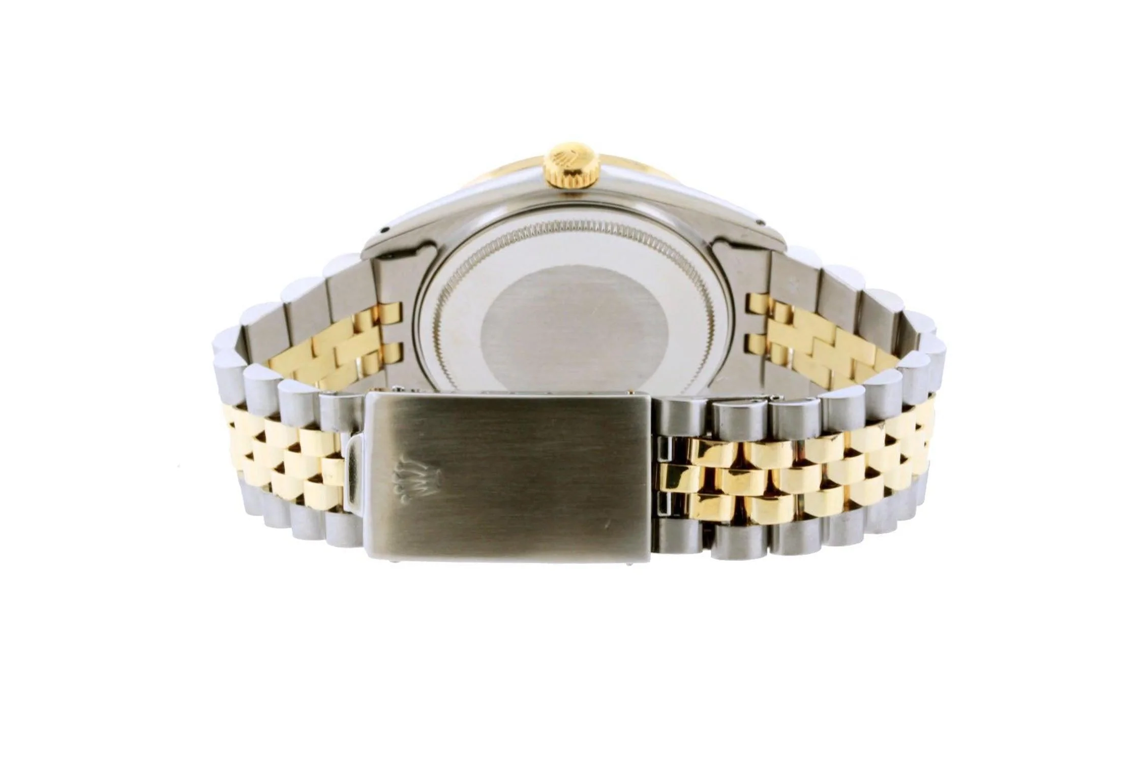 Rolex Datejust 36MM 16233 Blue Diamond Dial Diamond Bezel Two Tone Yellow Gold Jubilee Bracelet 1.2ct - Image 4
