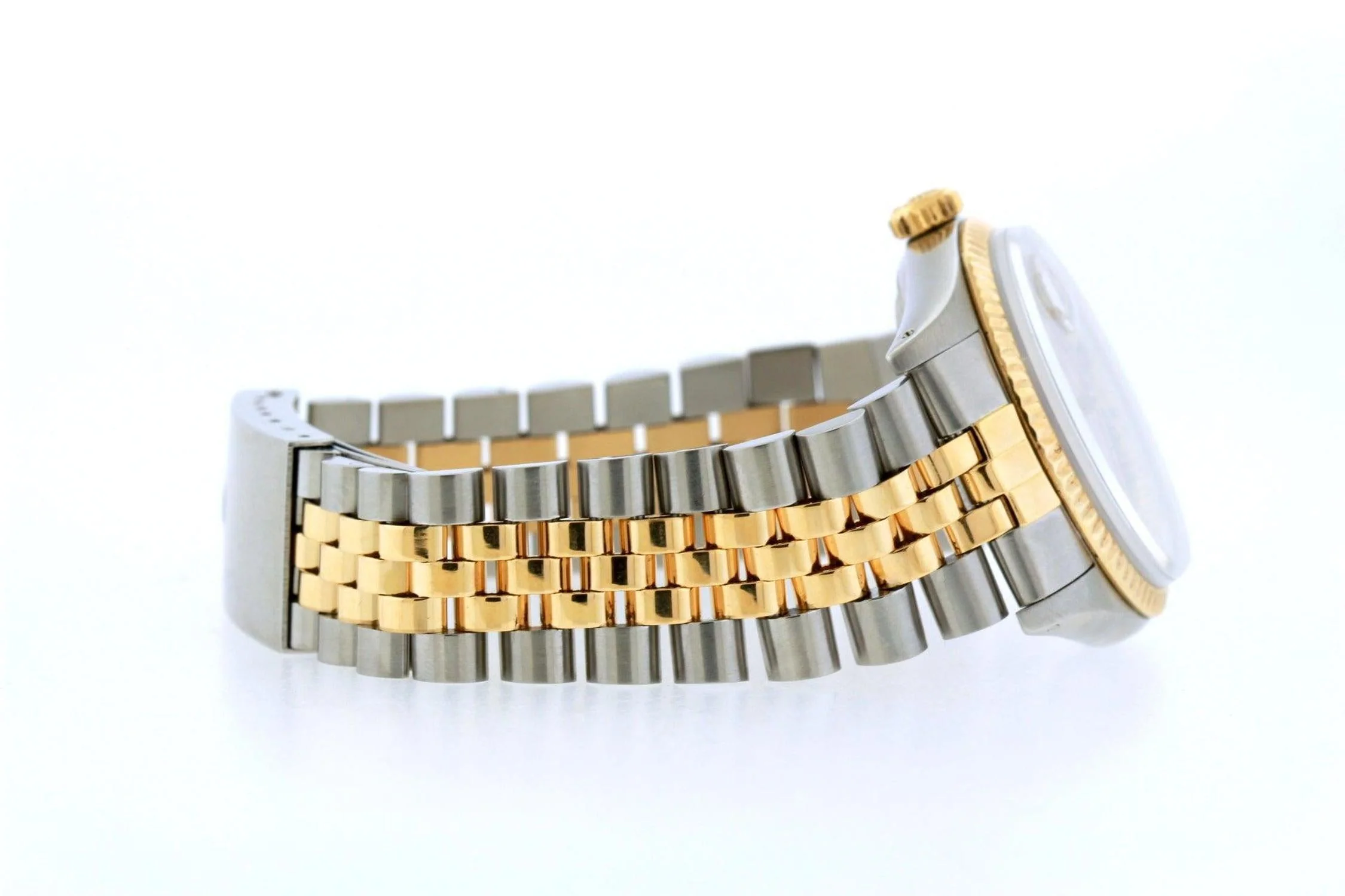 Rolex Datejust 36MM 16233 Everose Diamond Dial Fluted Bezel Two Tone Yellow Gold Jubilee Bracelet - Image 2