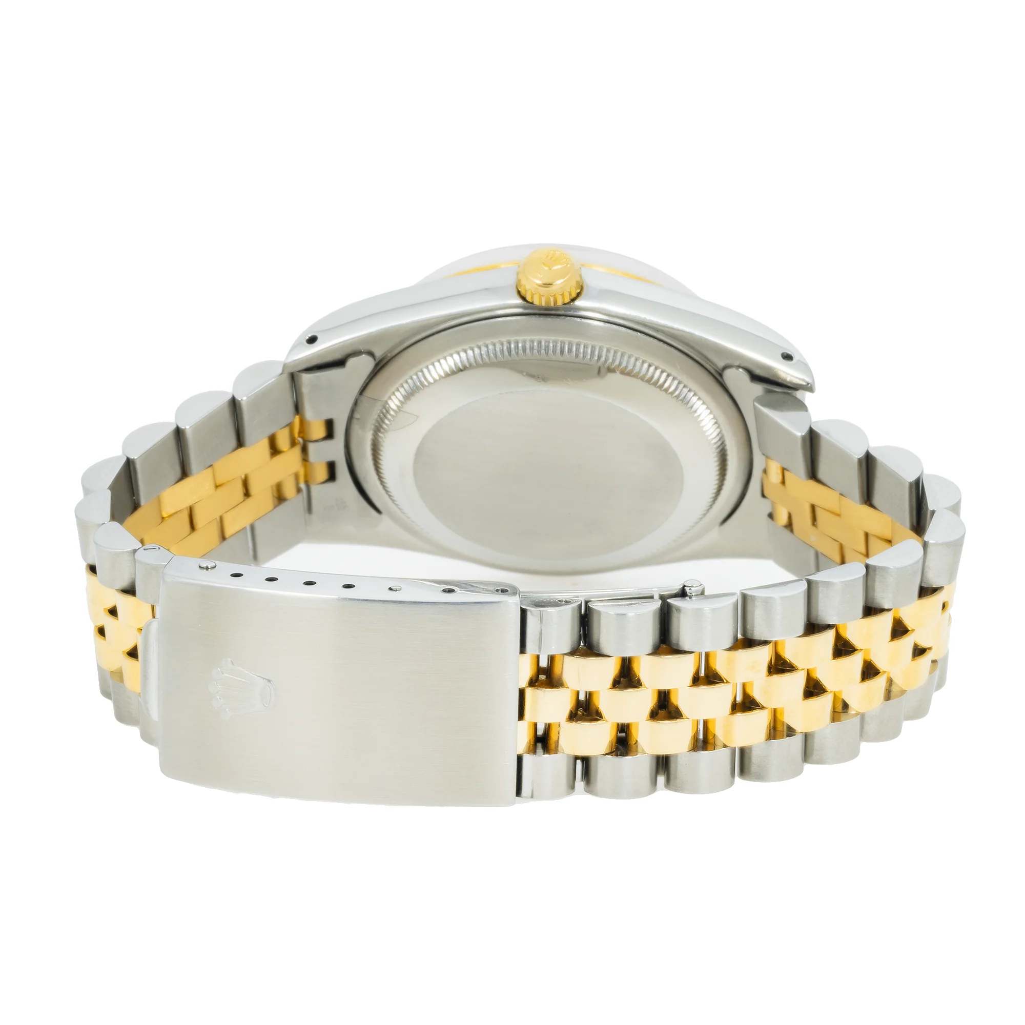 Rolex Datejust 36MM 16233 Red Roman Dial Fluted Bezel Two Tone Yellow Gold Jubilee Bracelet - Image 6