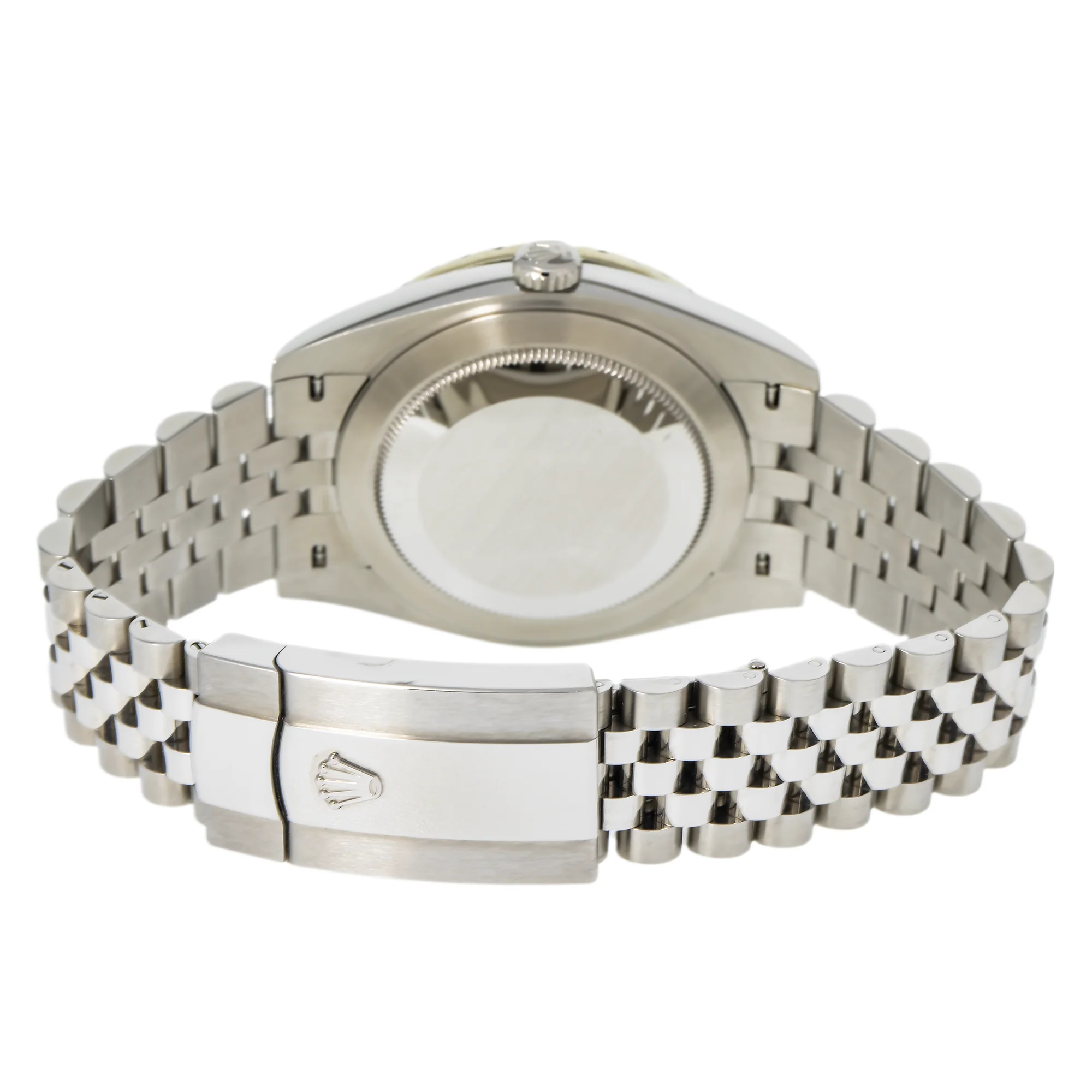 Rolex Datejust 41MM 126300 Black Dial Diamond Bezel Stainless Steel Jubilee Bracelet - Image 4