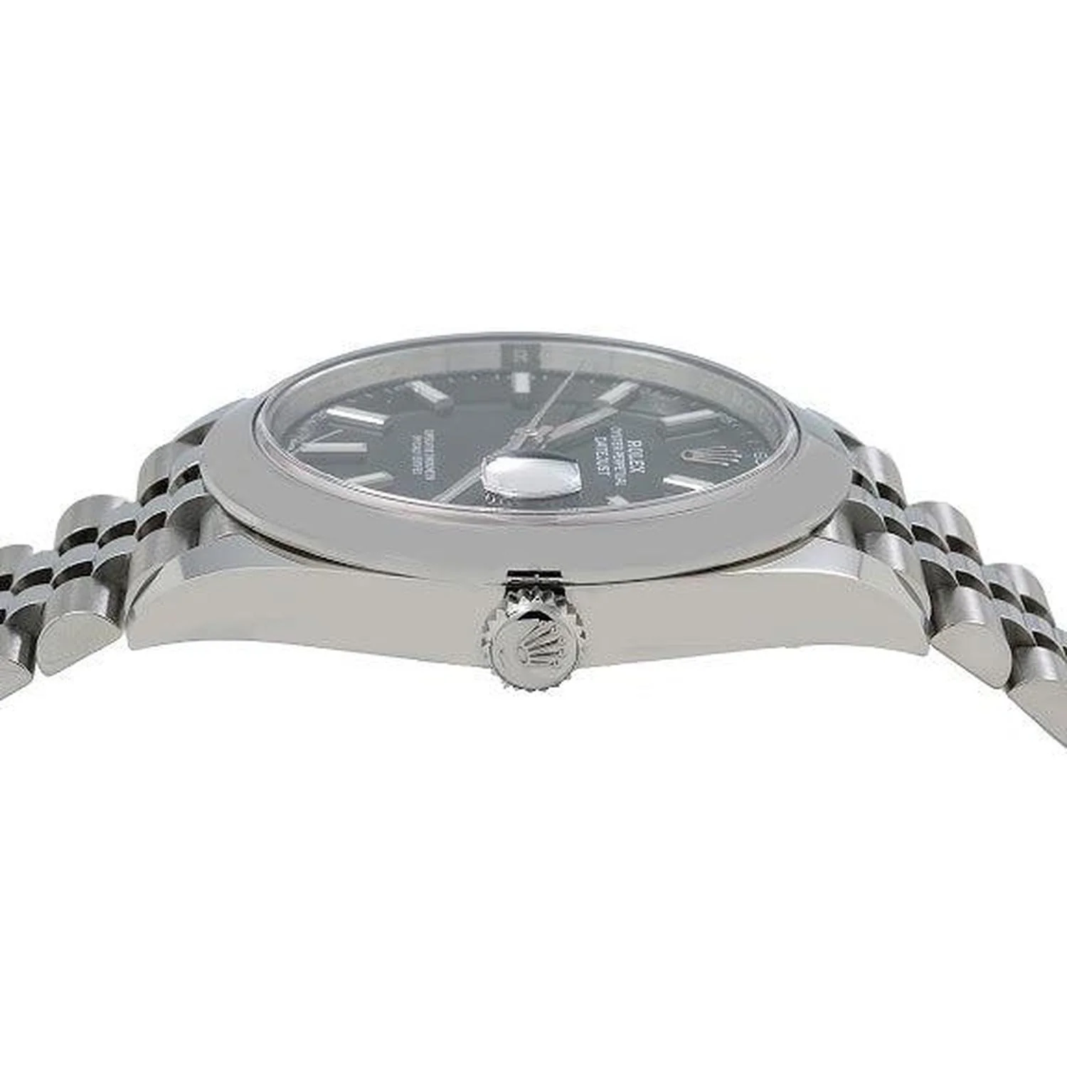 Rolex Datejust 41MM 126300 Black Dial Smooth Bezel Stainless Steel Jubilee Bracelet - Image 4