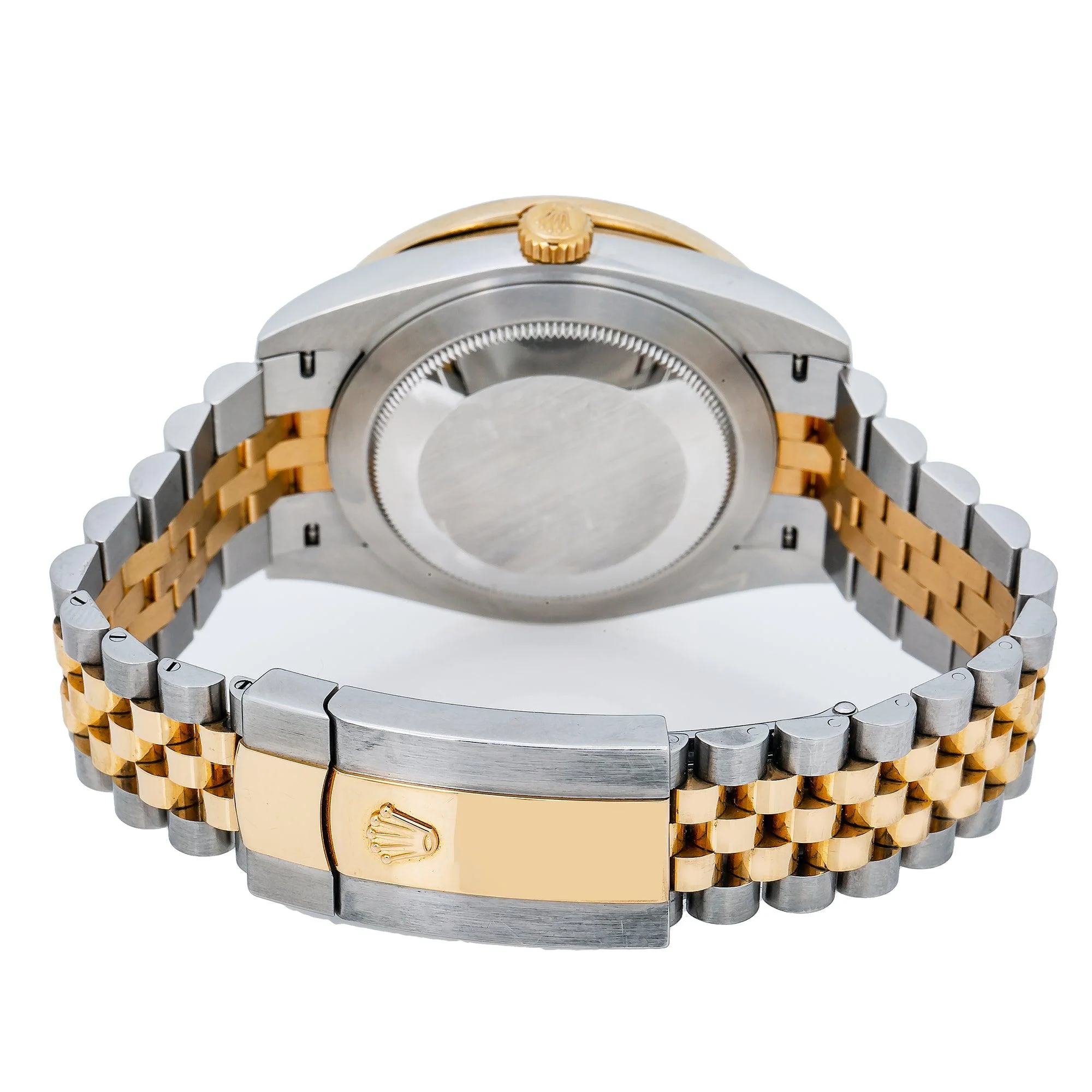 Rolex Datejust 41MM 126333 Blue Roman Diamond Dial Diamond Bezel Two Tone Yellow Gold Jubilee Bracelet - Image 6