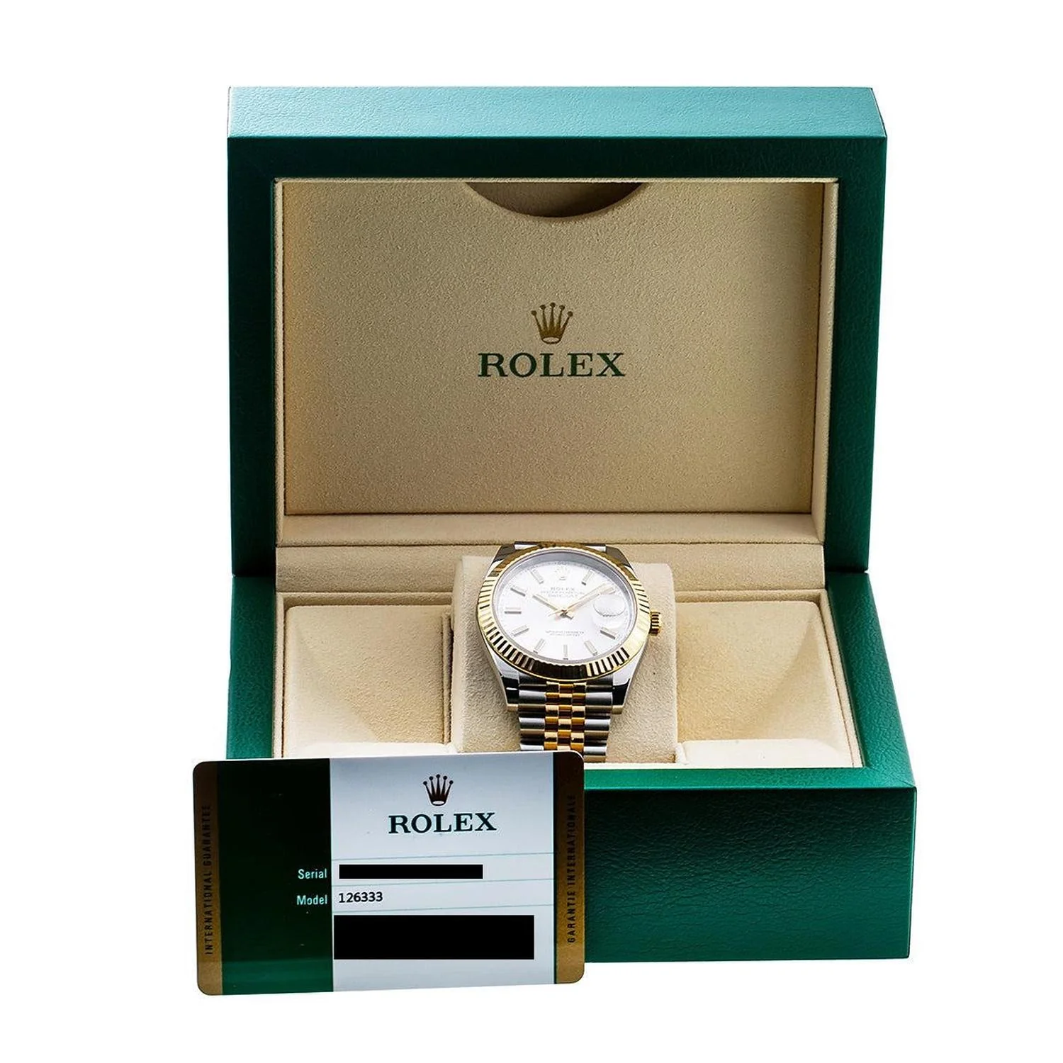 Rolex Datejust 41MM 126333 Silver Dial Fluted Bezel Two Tone Yellow Gold Jubilee Bracelet - Image 6