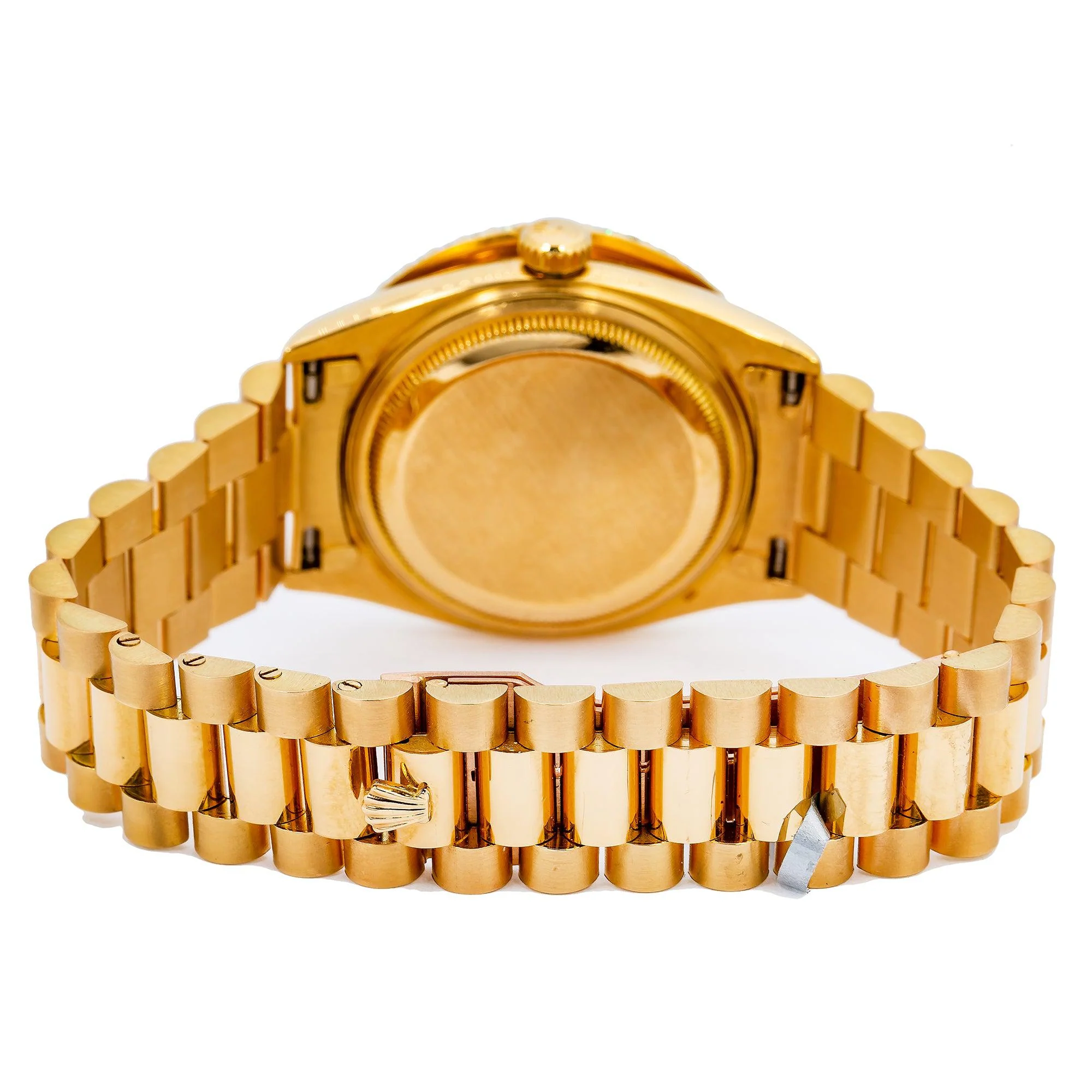 Rolex Day-Date 36MM 1803 Black Diamond Dial Diamond Bezel 18K Yellow Gold President Bracelet 3.5ct - Image 5