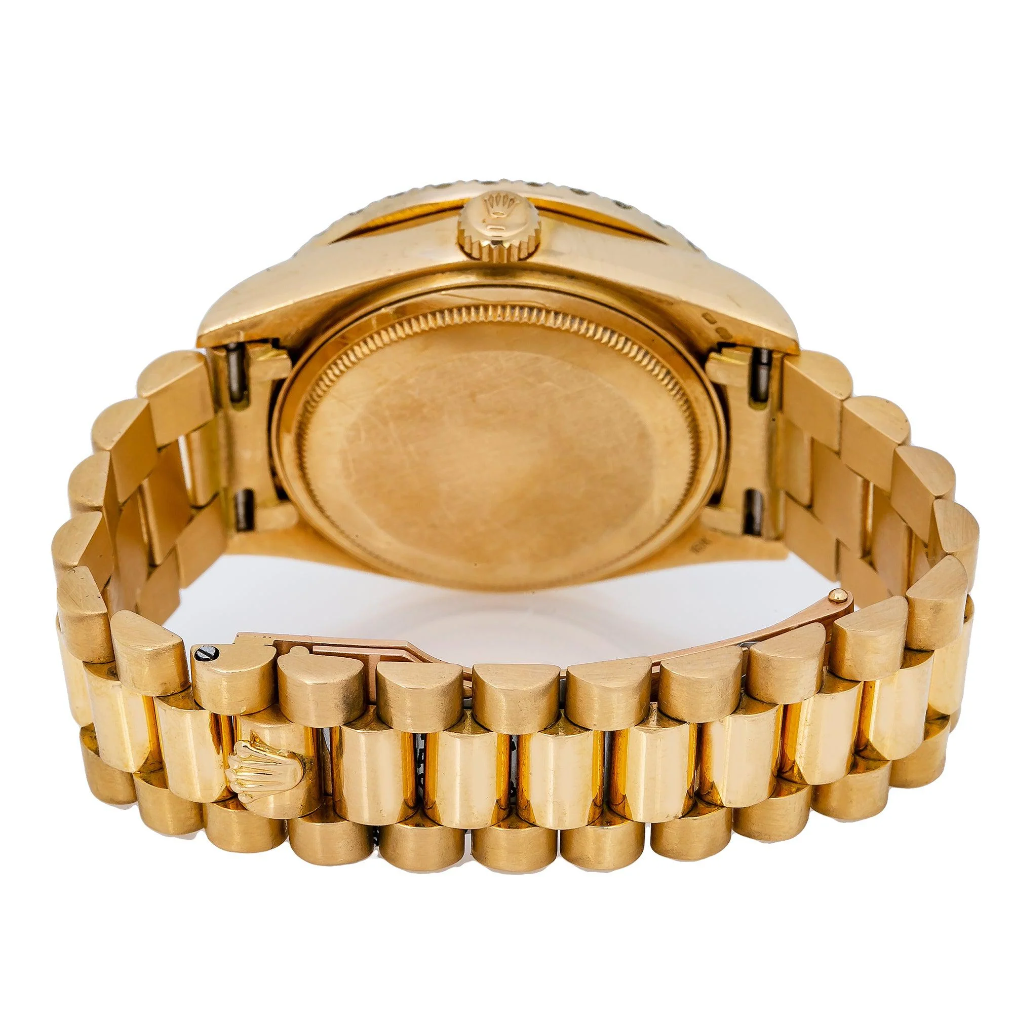 Rolex Day-Date 36MM 18038 Champagne Diamond Dial Diamond Bezel 18K Yellow Gold President Bracelet 2.75ct - Image 5