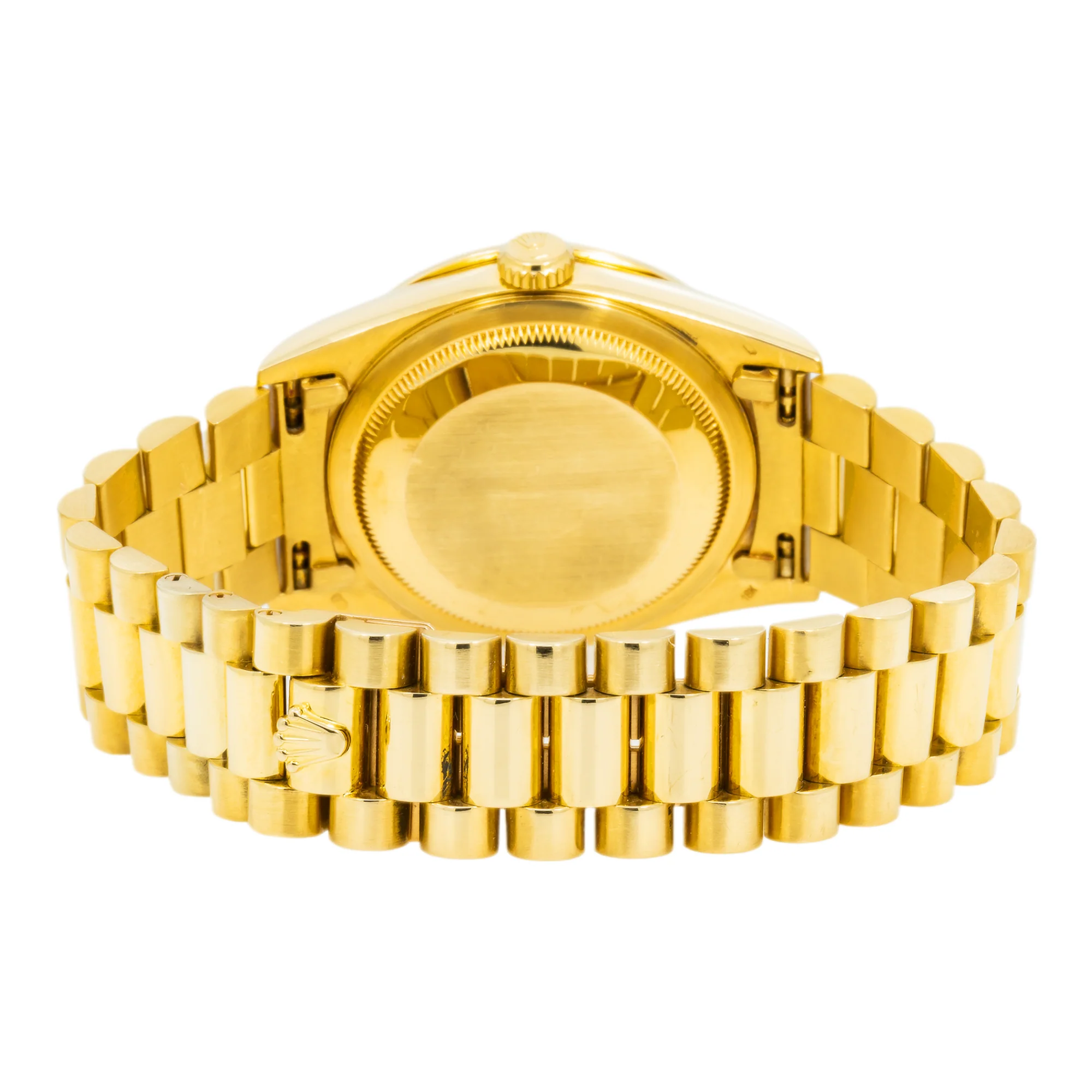 Rolex Day-Date 36MM 18238 Blue Diamond Dial Diamond Bezel 18K Yellow Gold President Bracelet - Image 6