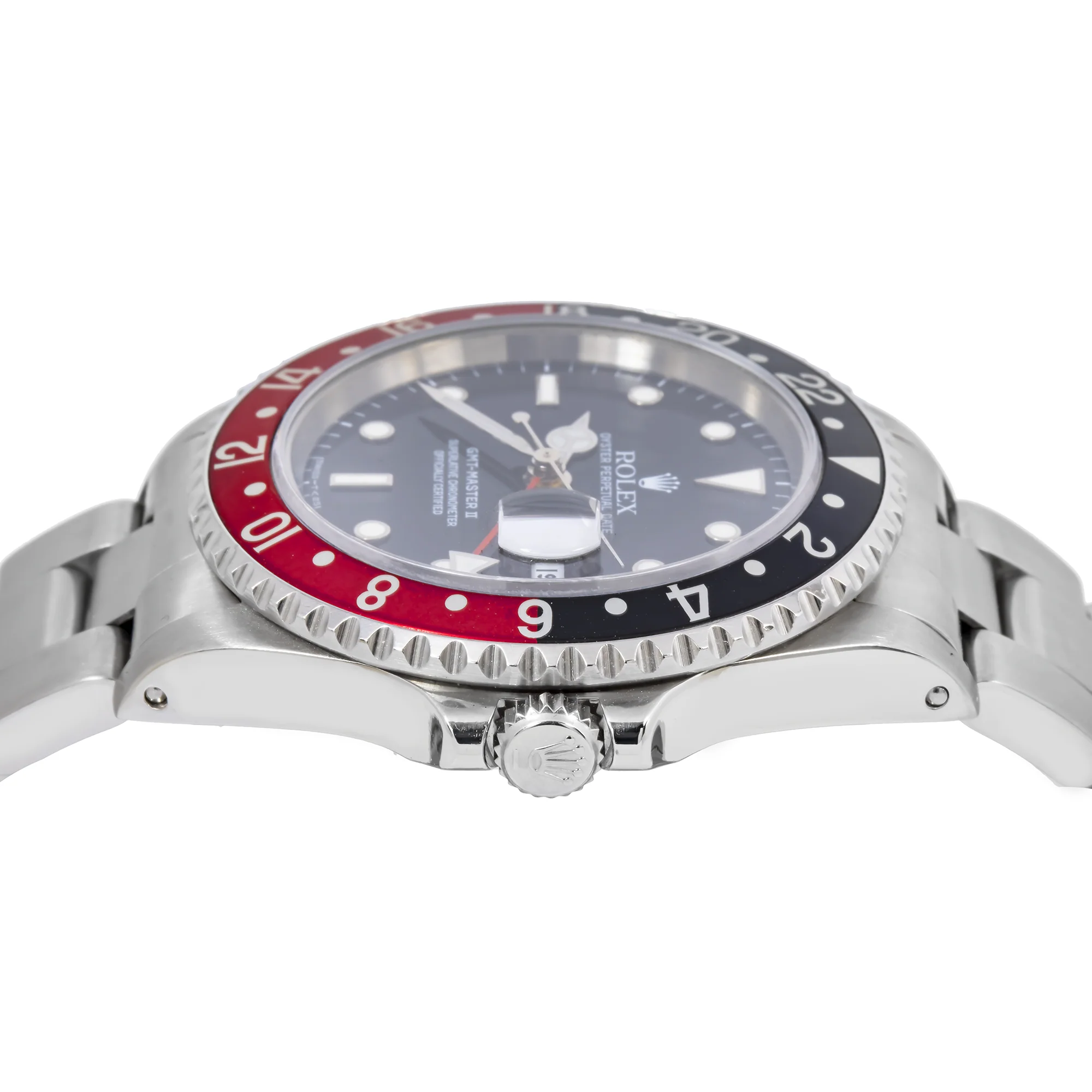 Rolex GMT-Master II 40MM 16710 Coke Black Dial Black & Red Ceramic Bezel Stainless Steel Oyster Bracelet - Image 3