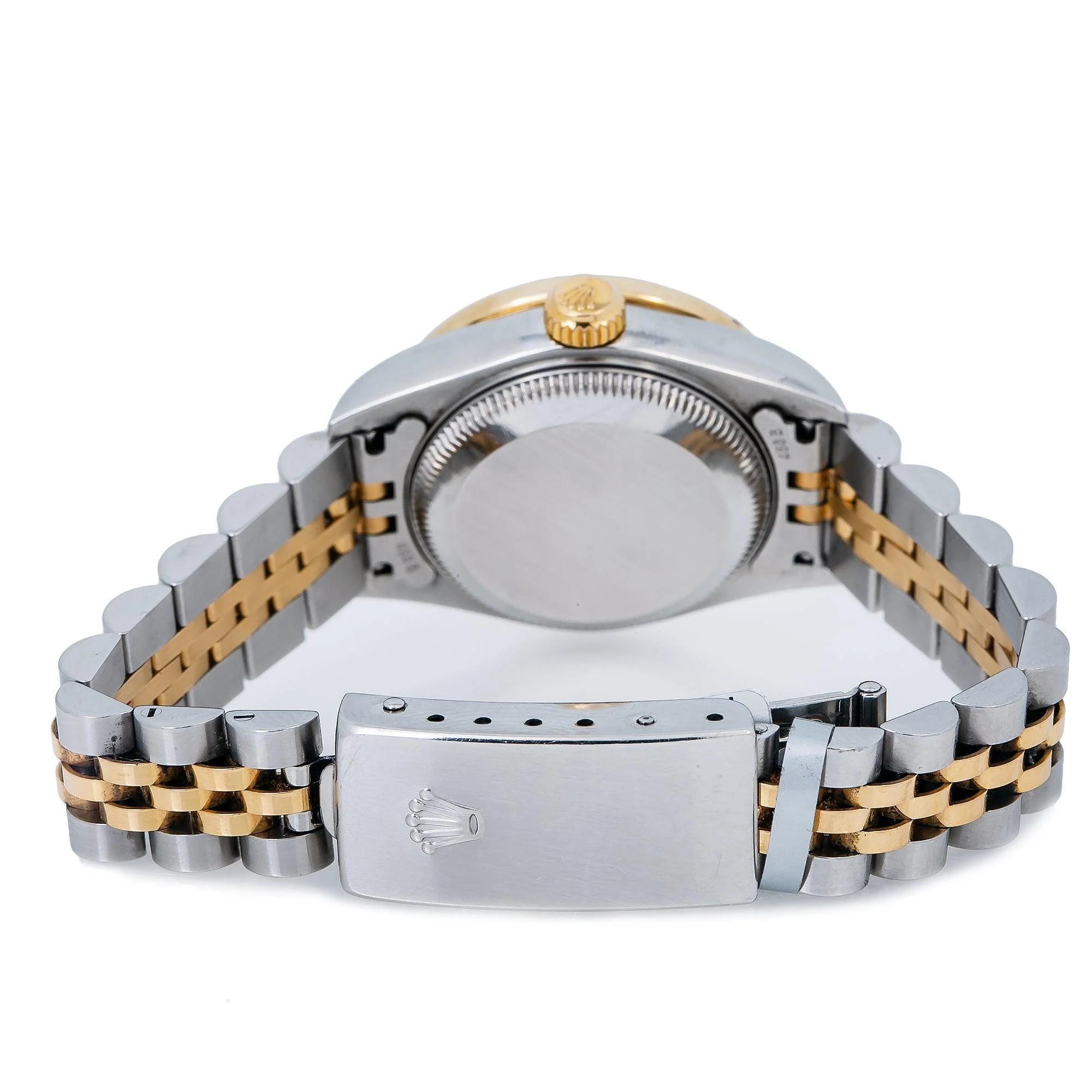 Rolex Datejust 26MM 69173 Green Diamond Dial Diamond Bezel Two Tone Yellow Gold Jubilee Bracelet - Image 6