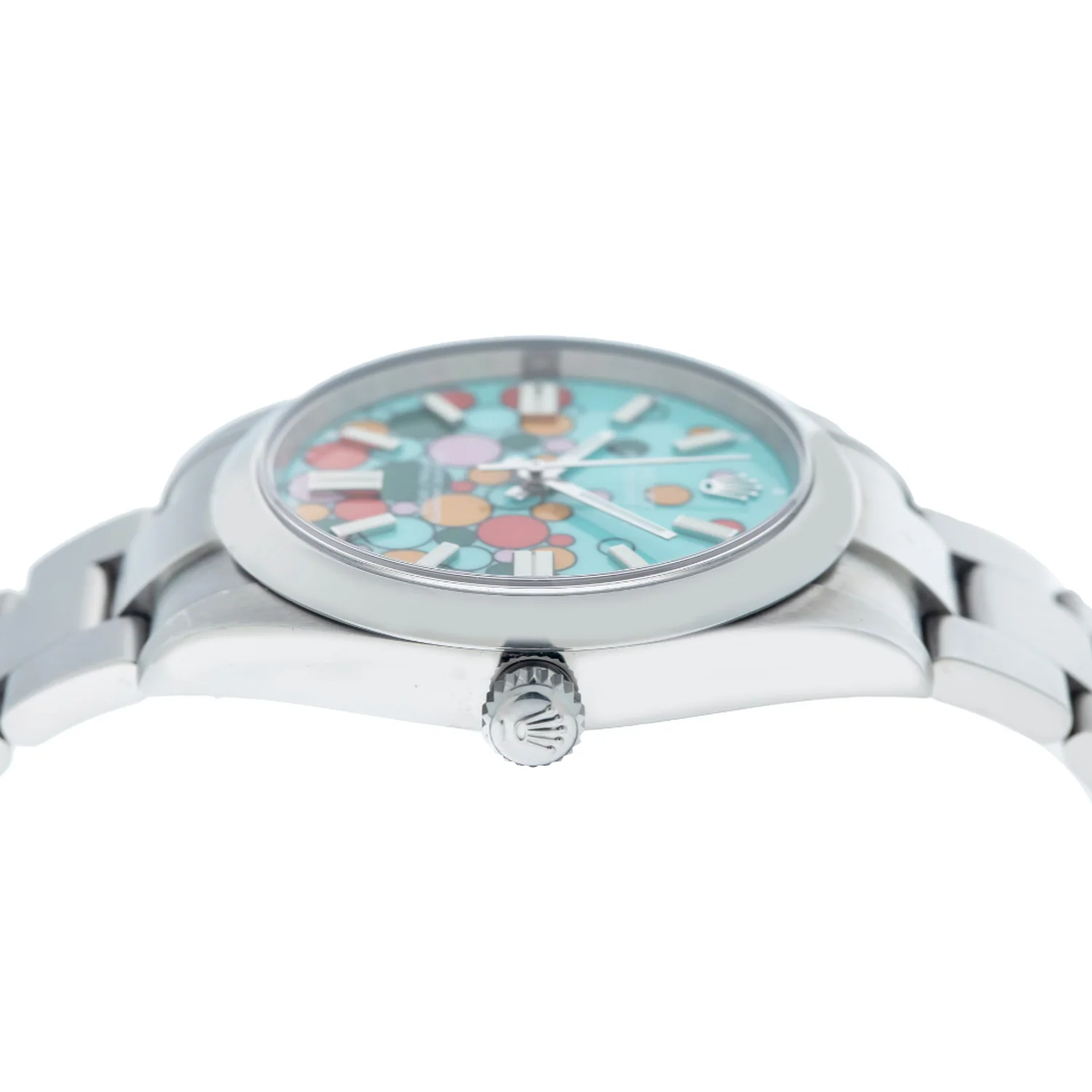 Rolex Oyster Perpetual 41MM 124300 Turquoise Celebration Dial Smooth Bezel Stainless Steel Oyster Bracelet - Image 5