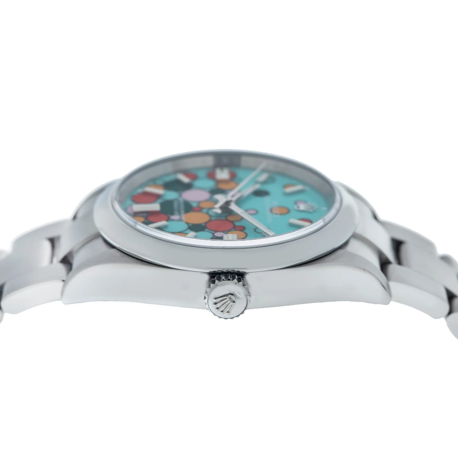 Rolex Oyster Perpetual 36MM 126000 Turquoise Celebration Dial Smooth Bezel Stainless Steel Oyster Bracelet - Image 6