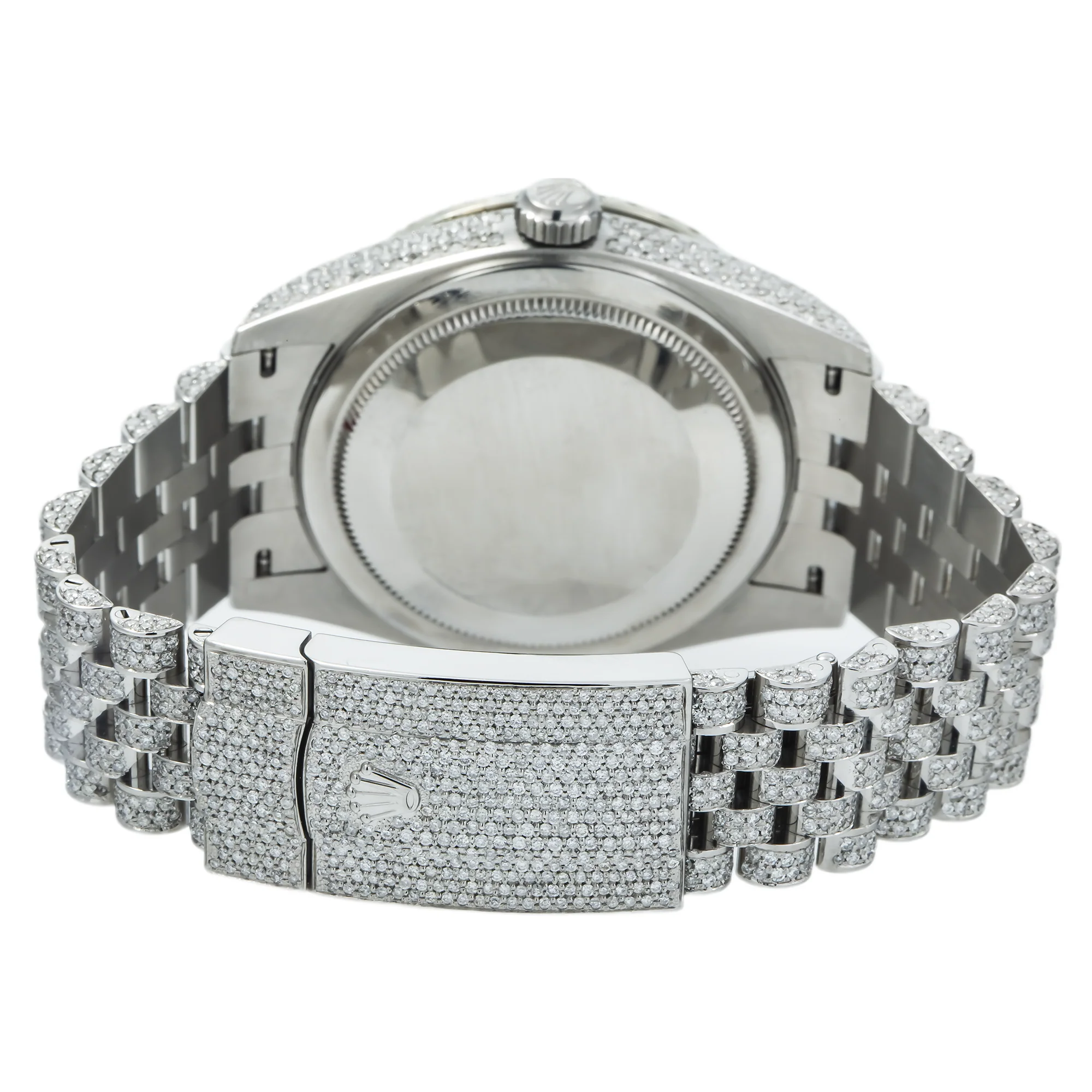 Rolex Sky-Dweller 42MM 326934 Diamond Paved Roman Dial Diamond Bezel Stainless Steel Full Diamond Jubilee Bracelet 21.75ct - Image 5
