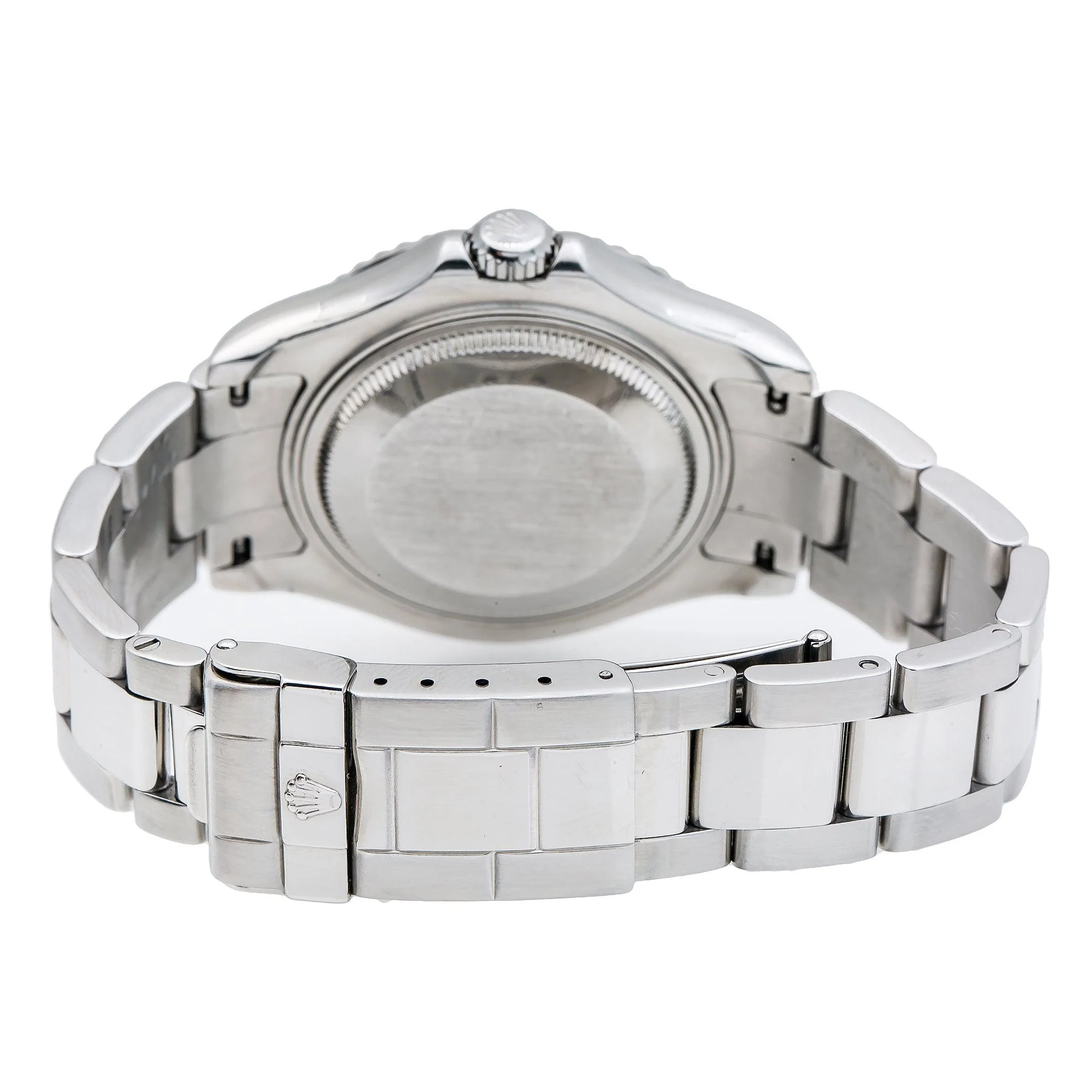 Rolex Yacht-Master 35MM 168622 Platinum Dial Platinum Bezel Stainless Steel Oyster Bracelet - Image 5