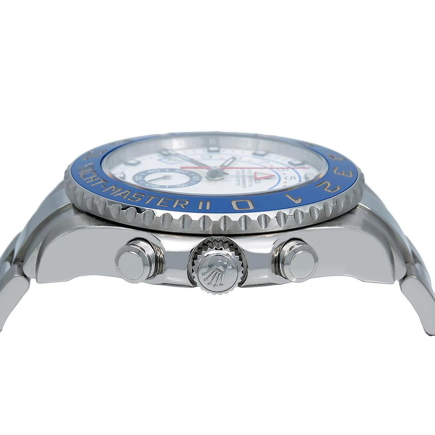 Rolex Yacht-Master II 44MM 116680 White Dial Blue Ceramic Bezel Stainless Steel Oyster Bracelet - Image 4