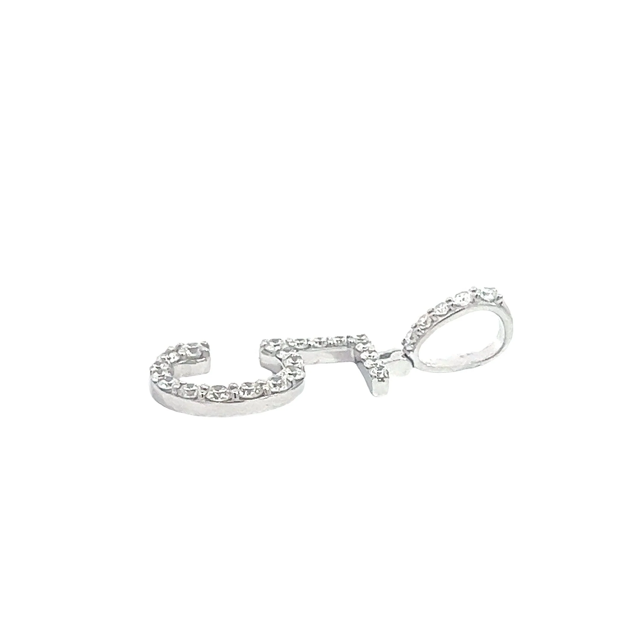 14K GOLD DIAMOND NUMBER "5" PENDANT 1.06 CT - Image 3